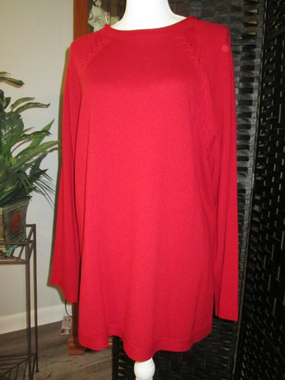 MaxMara Marina Rinaldi Adamello Sweater Bordeaux Red Large NWT - Picture 3 of 10